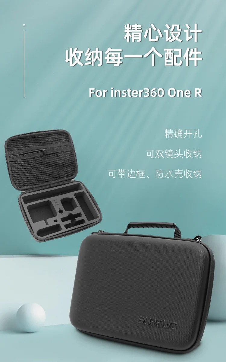 Для Insta360 ONE R Twin Edition Портативная сумка для хранения Insta 360 mod/ 4k широкоугольный