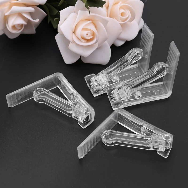 4 шт. прозрачные пластиковые зажимы для скатерти|Скатерти| |