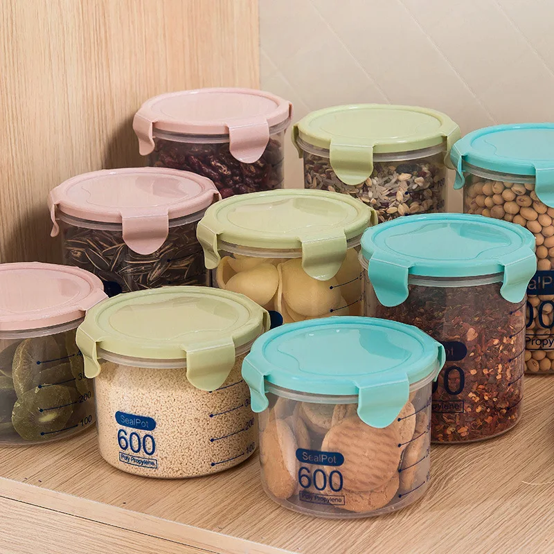 Food Storage Boxes Pantry Organizer Bins Container Space-saved Kitchen Box Plastic Jar Tank Sealpot | Дом и сад