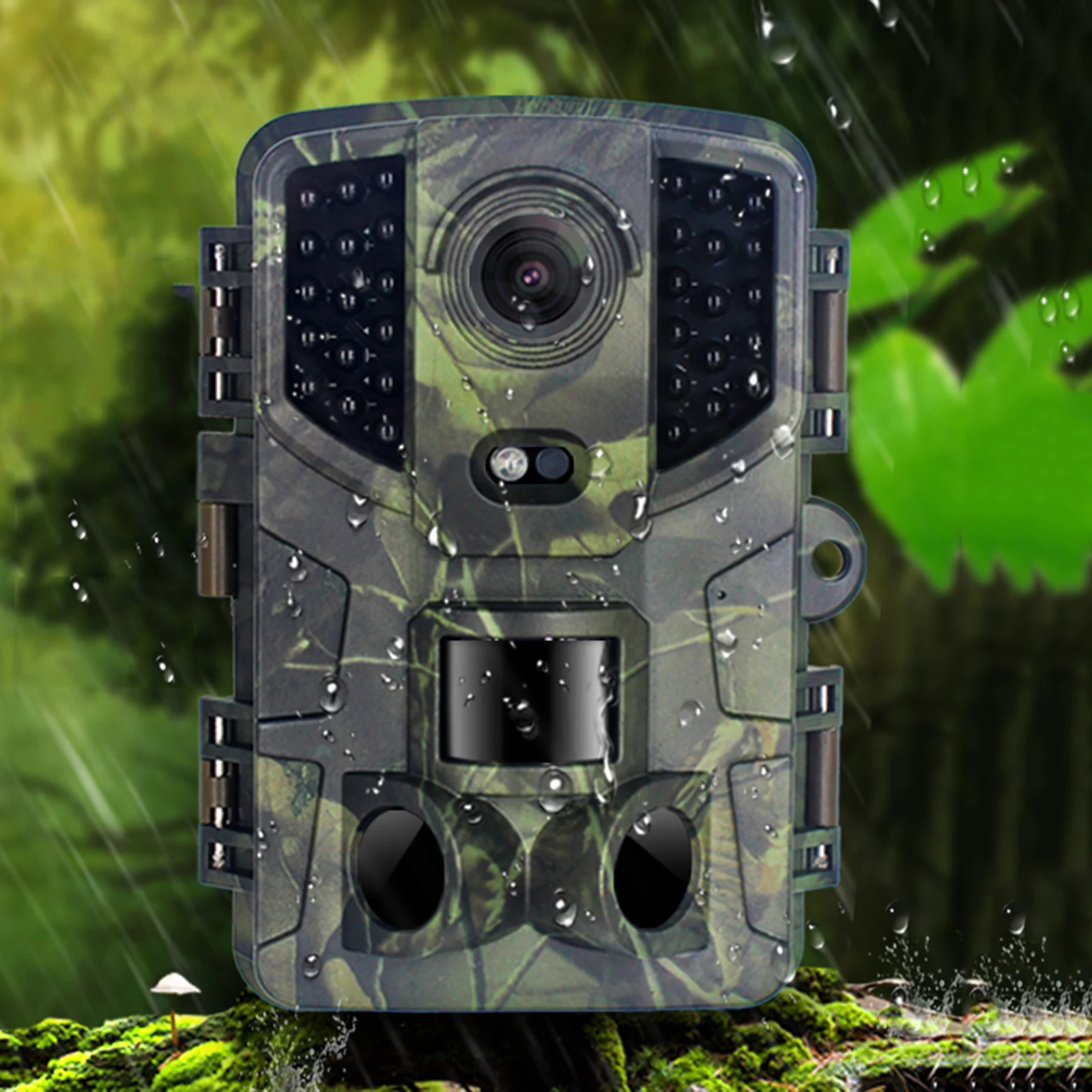 

Outdoor Mini Trail Camera with 120°Wide-Angle Motion Sensor View for Wildlife Monitoring Photo Traps Waterproof IP66