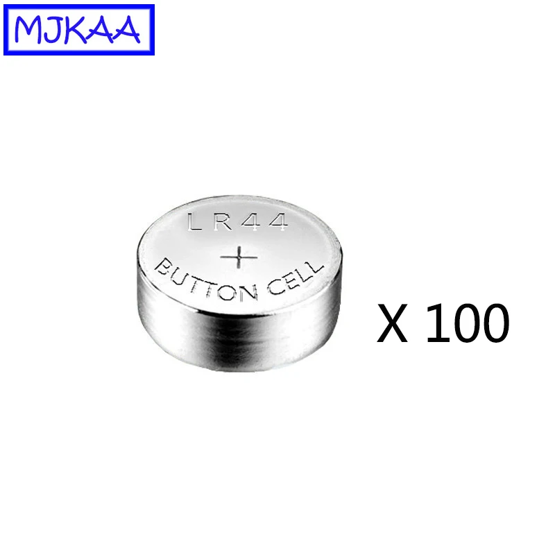 MJKAA горячая распродажа 100pcs LR44 AG13 1 55 V Щелочная батарейка SR44SW SP76 L1154 RW82 RW42 357A A76 303
