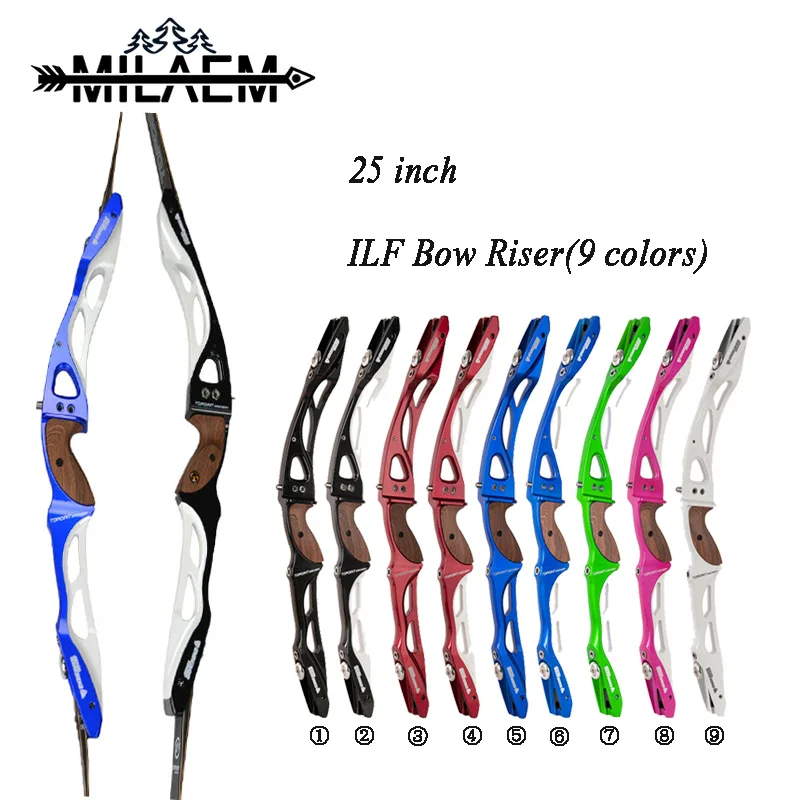 25 &quotILF Рекурсивный лук Riser из магниевого алюминиевого сплава ручка для захвата