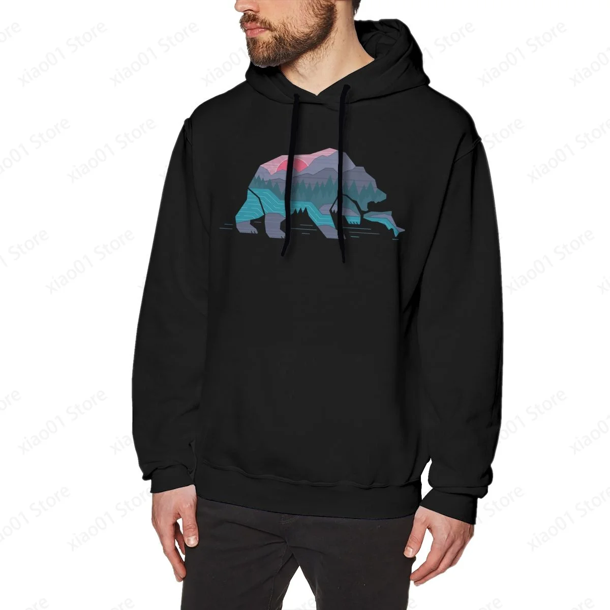 

Bear Country Hoodie Sweatshirts Fashion Graphics Harajuku Streetwear Hoodies