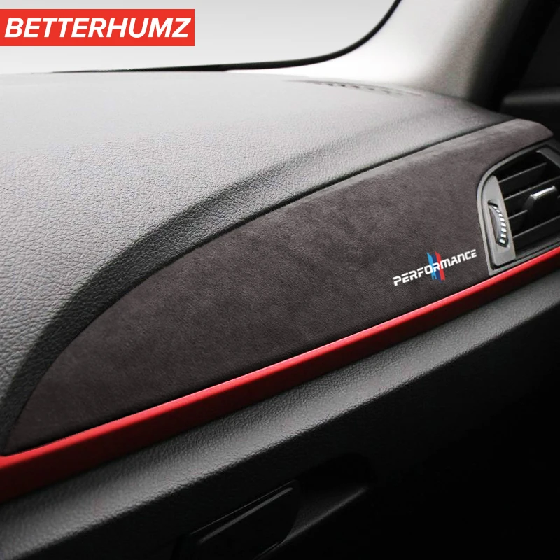BETTERHUMZ алькантара наклейки на приборную панель автомобиля внутренняя отделка для
