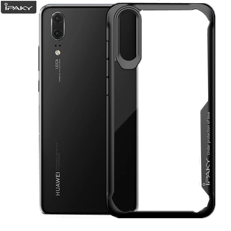 Силиконовый акриловый Гибридный противоударный Прозрачный чехол для Huawei P20