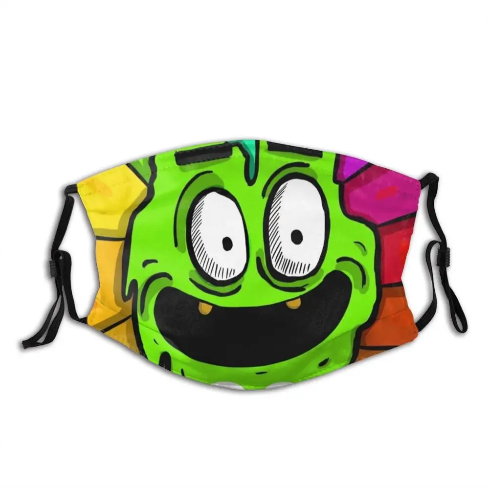 Поп-арт Rona сезонные модные маски сезон милый зеленый монстр Беззубик Монстр