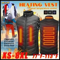 2021 new jack smart heated vests jacket electrical sleevless outdoor fishing hunting waistcoat hiking large size s 8xl