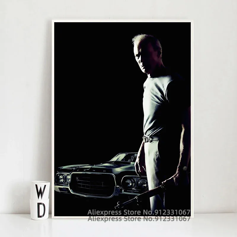 Плакат с изображением фильмов Gran Torino плакат и принты на холсте настенная