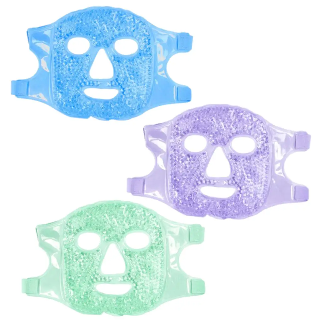 

Face Mask Hot Cold Facial Eye Gel Cooling Ice Mask Wrap Plush Backing Soft