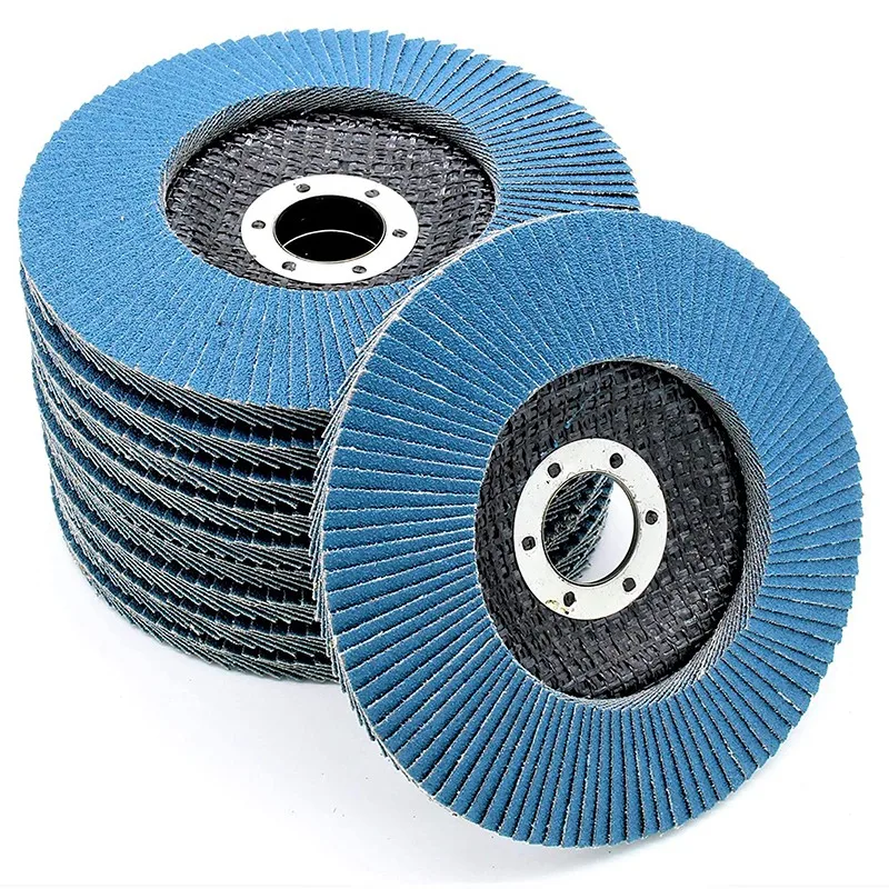 

10Pcs Flap Discs Fan Discs Sanding Sheets Abrasive Flap Discs Grit 40 Flap Abrasive Mop Discs for Angle Grinder (115mm)
