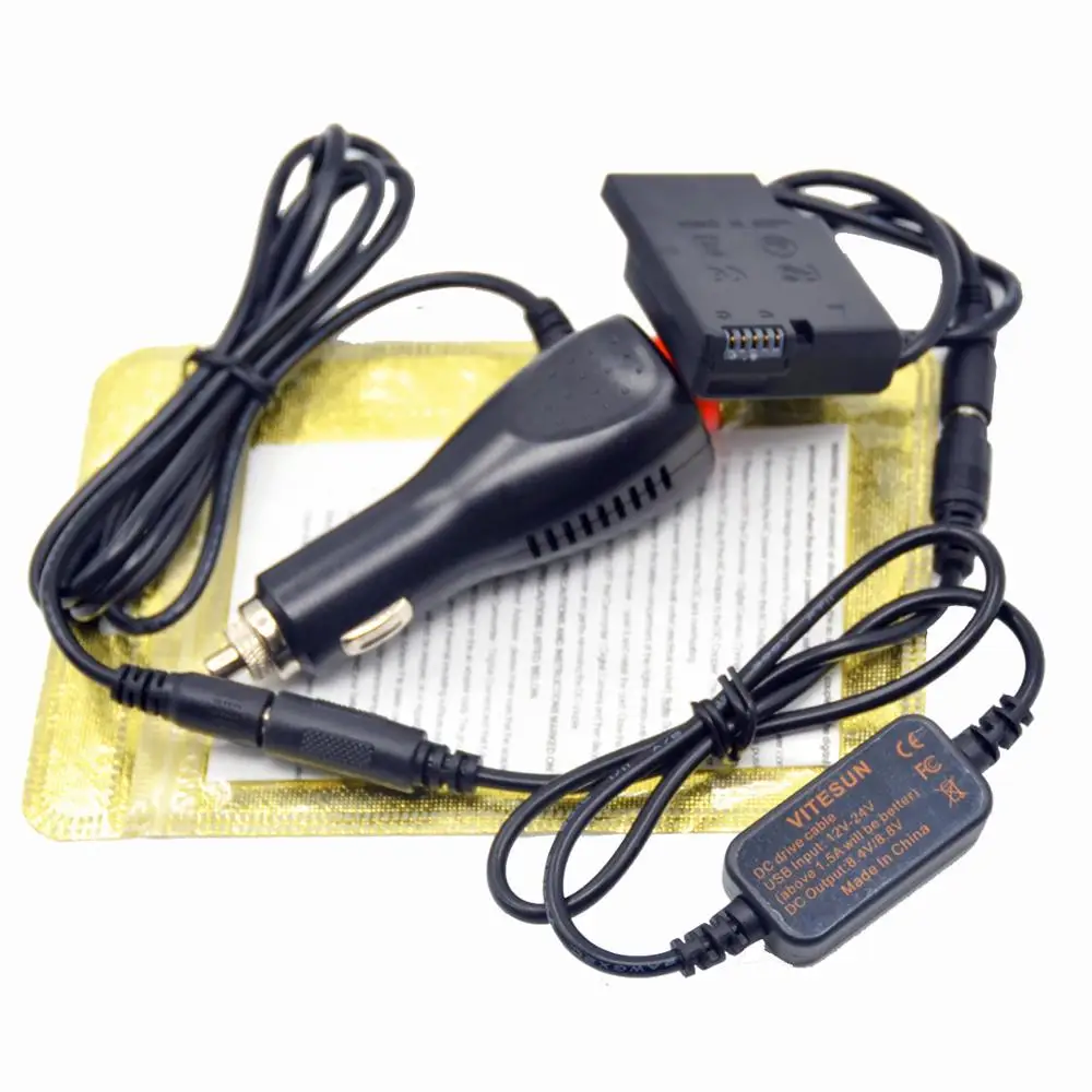 Кабель питания для автомобиля зарядное устройство Nikon P7000 P7800 D5500 D5600 D3300 D5100 D5300 12 В