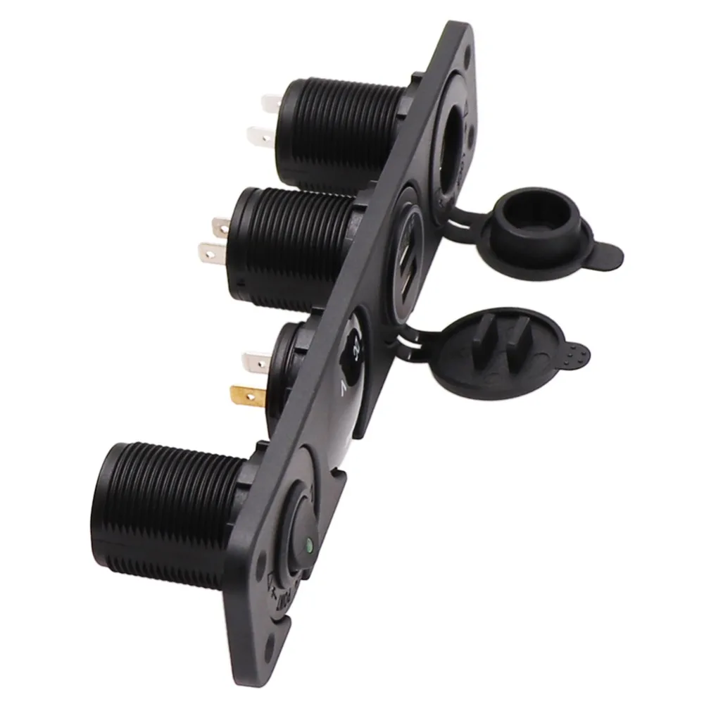 ПАНЕЛЬ ПЕРЕКЛЮЧАТЕЛЯ ВКЛ./ВЫКЛ. 4 2 А светодиодное зарядное устройство с двумя USB