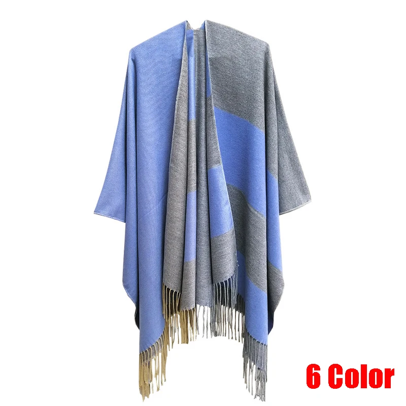 

2022 New Oversized Sweater Cardigan Elegant Women Shawl Geometric Tassel Knitted Cardigan Cape Poncho Shawl Women Lady Top