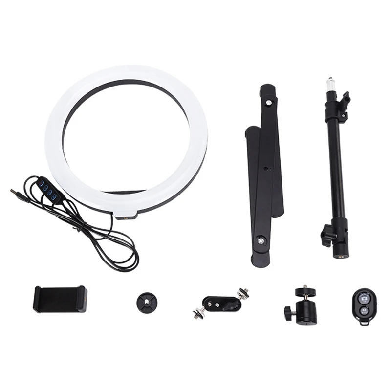 

Настольный Штатив с заполнясветильник, настольный держатель для телефона, подвесная фотография для прямой трансляции, видеозаписи, обучен...