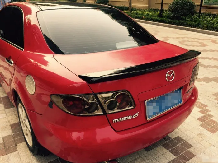 Car Styling ABS Plastic Primer black/white Color Tail Wing Rear Trunk Spoiler For Mazda 6 2003 2006 2009 2010 2011 2012 2013 | Автомобили