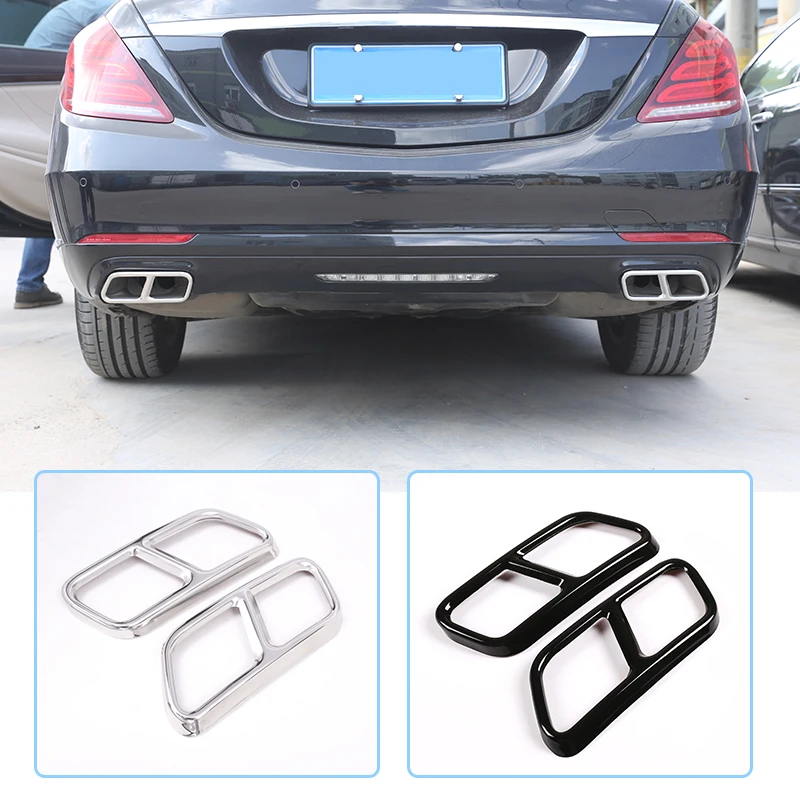 Стальная выхлопная Накладка для Mercedes Benz 13-15 GL Class X166 S R w222 w251 10-17 304 | Автомобили и