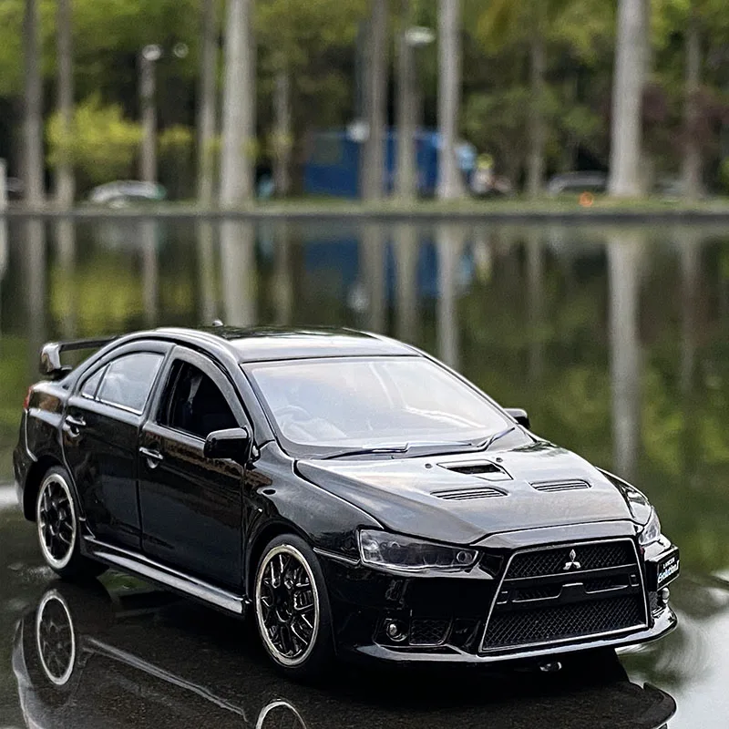 1:32 Mitsubishi JDM Lancer Evo X открытая дверь со звуком светильник Игрушечная модель