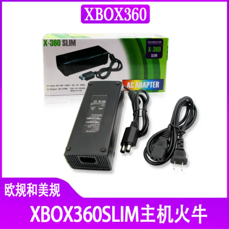 Адаптер переменного тока для XBOX 360 2 шт./лот тонкий адаптер с оригинальным блоком