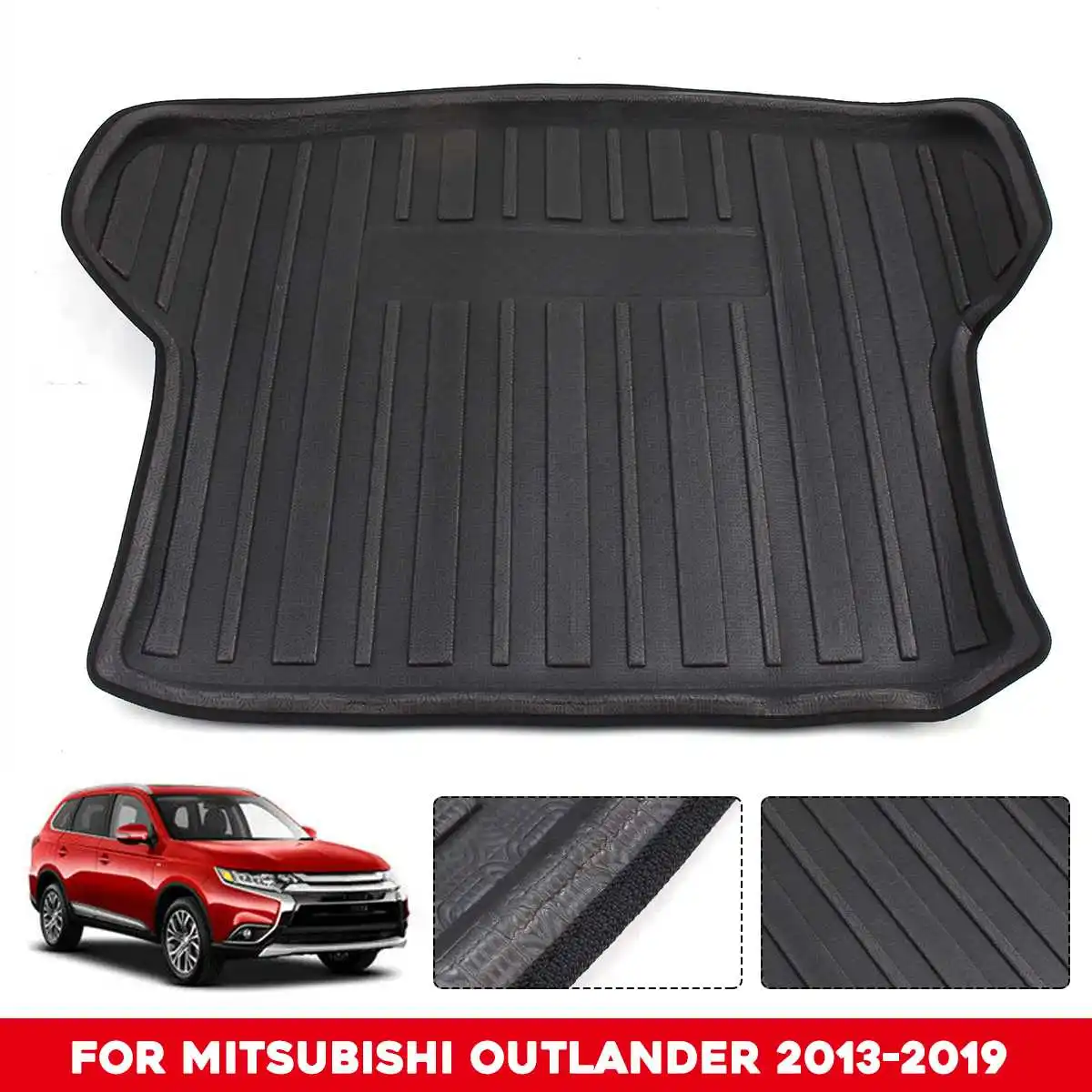 Задний напольный коврик для багажника Audew Mitsubishi Outlander 2013 2019 водонепроницаемый