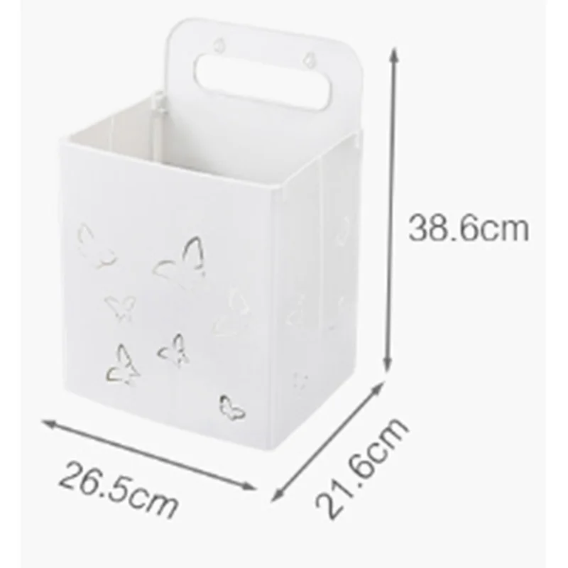 

Foldable Storage Basket Multi-Function Non-Marking Storage Basket Without Punching Wall Hanging Storage Basket