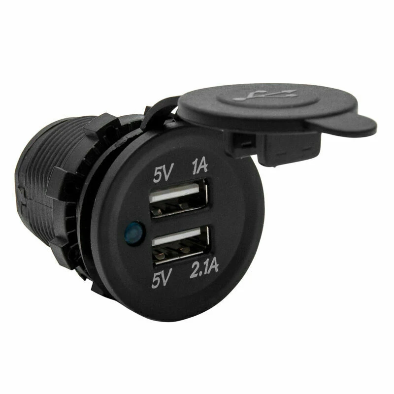 

New Arrival Dual USB Cigarette Lighter DC 12-24V Universal Auto Charger Power Socket Adapter Professional Cars Replacement Parts