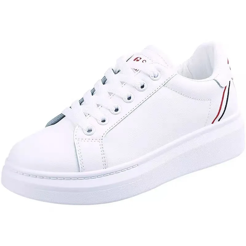 

Women Platform Sneakers White Shoes Women's Comfortable Flat Shoes Student Skateboard Shoes Hip Hop Casual Vulcanized Shoes