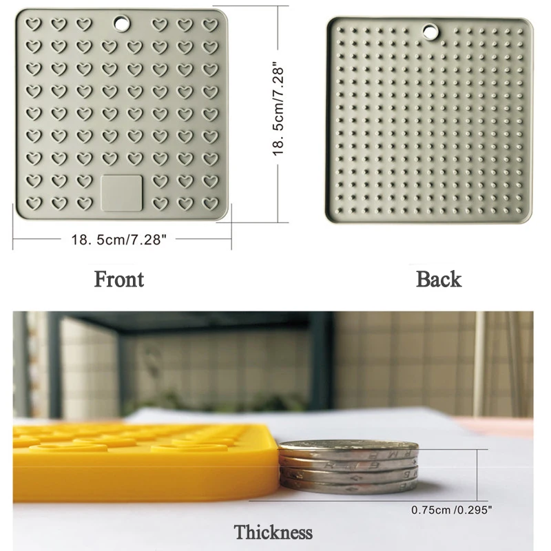 Силиконовый коврик для стола кухонная подставка термостойкий Коврик сушки