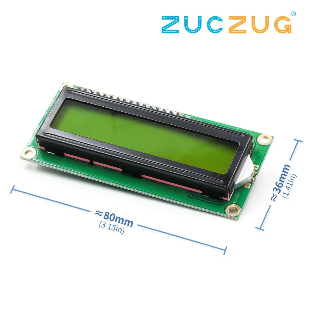 1 шт. модуль LCD1602 1602 зеленый экран 16x2 символа ЖК дисплей модуль. 5 В и белый код для