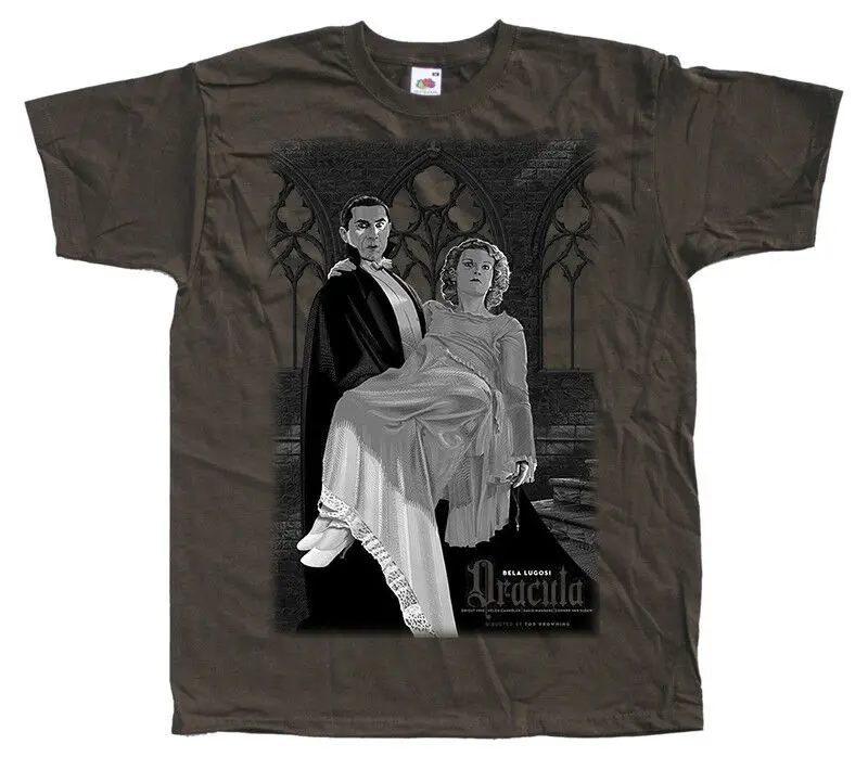 Дракула Бела лугоси постер фильма 1931 футболка (черный темно-синий) все размеры