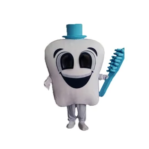 Костюм-талисман в виде зубов, плюшевый мультяшный талисман для косплея, для дня рождения, вечеринки, Хэллоуина, маскарадный костюм унисекс для взрослых