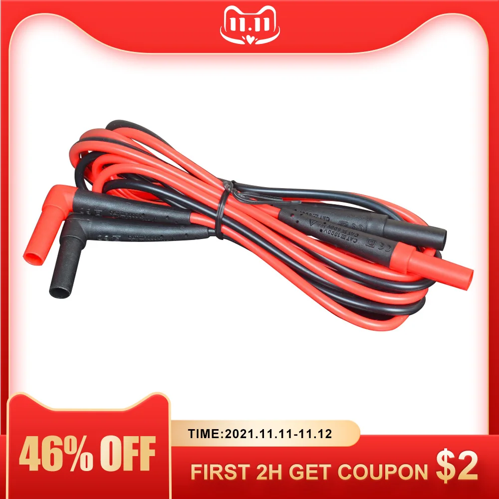 Испытательные выводы кабеля TL224 SureGrip промышленные Щупы для мультиметра 4 мм вилка