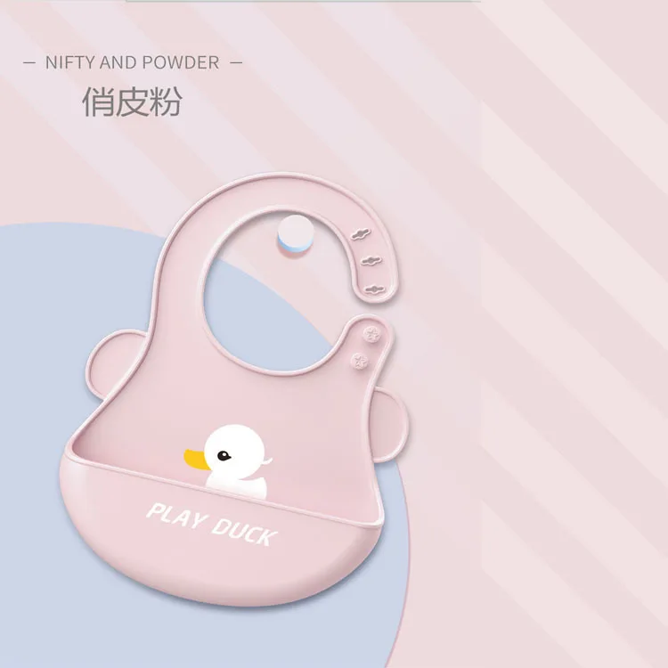 

New Baby Silicone Saliva Pocket Cartoon Baby Eating Waterproof Bib Boy Girl Supplies 0-3Y Baby Bibs Unisex Baby Stuff