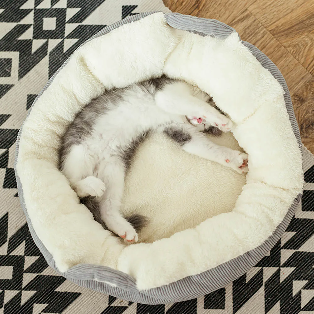 Теплый коврик для кошачьего спального дома замшевая подушка питомца питомника