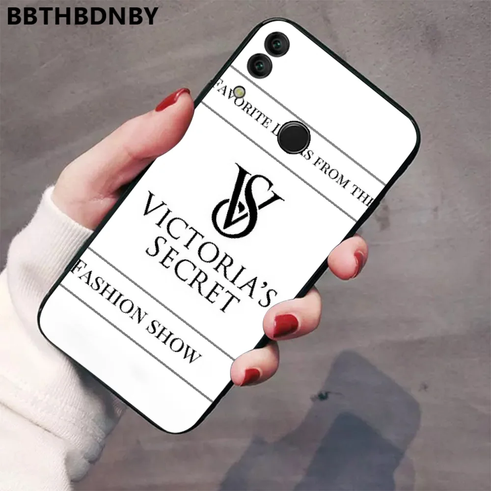 Для honor 10 розовый Роскошный бренд Victoria новое поступление черный чехол для