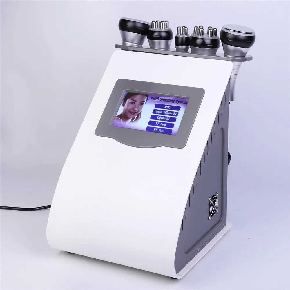 5in1 Ultrasonic Liposuction 40K Cavitation Vacuum Multipolar bipolor RF laser Slimming radio frequency SKIN BODY SALON MACHINE | Красота и