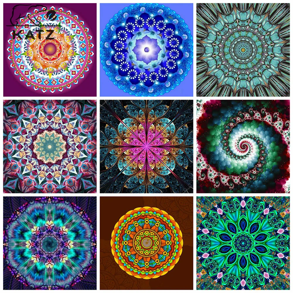 

Lattice Graphic Diamond Painting Graffiti Rotating Embroidery Crossing Diy Mosaic Art Pastoral Gift Cross Stitch Home Decoration