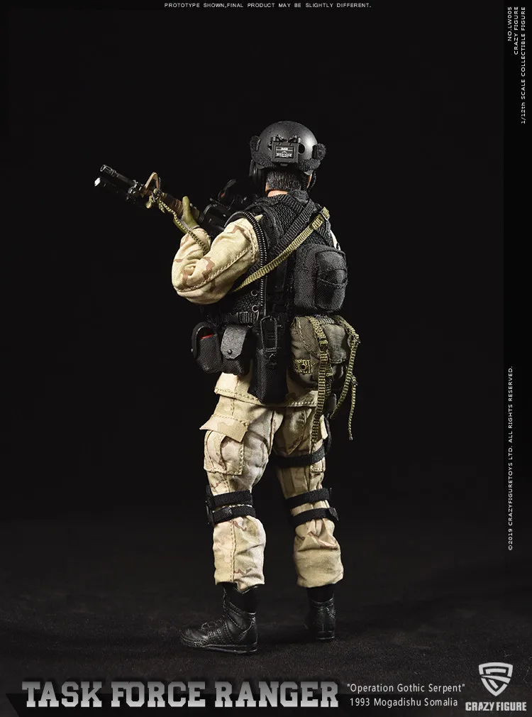 CrazyFigure LW005 1/12 спецназ дельты США мастер-солдат Рейнджерс Целевая группа 199" операция Готическая змея"