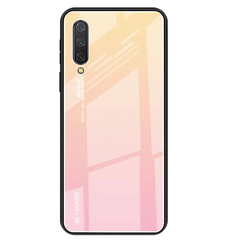 1 Чехол для телефона VIVO V17 Neo S1 IQOO Neo Y7S Z5, градиентный чехол из закаленного стекла с силиконовой рамкой, жесткая Глянцевая стеклянная задняя крышка - Цвет: 1