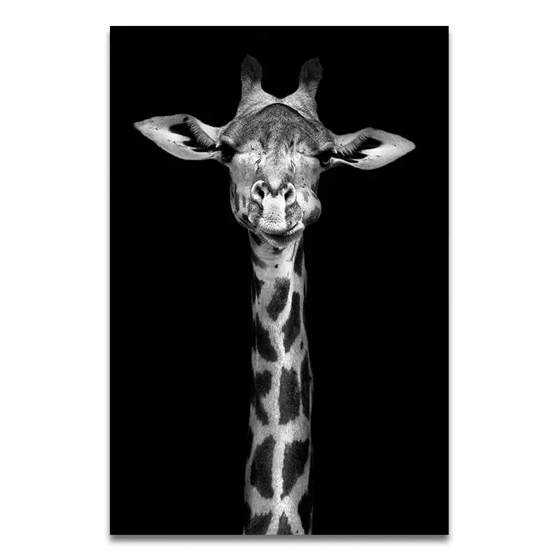 Домашний Декор живопись на холсте животное настенное искусство слон Зебра Лев