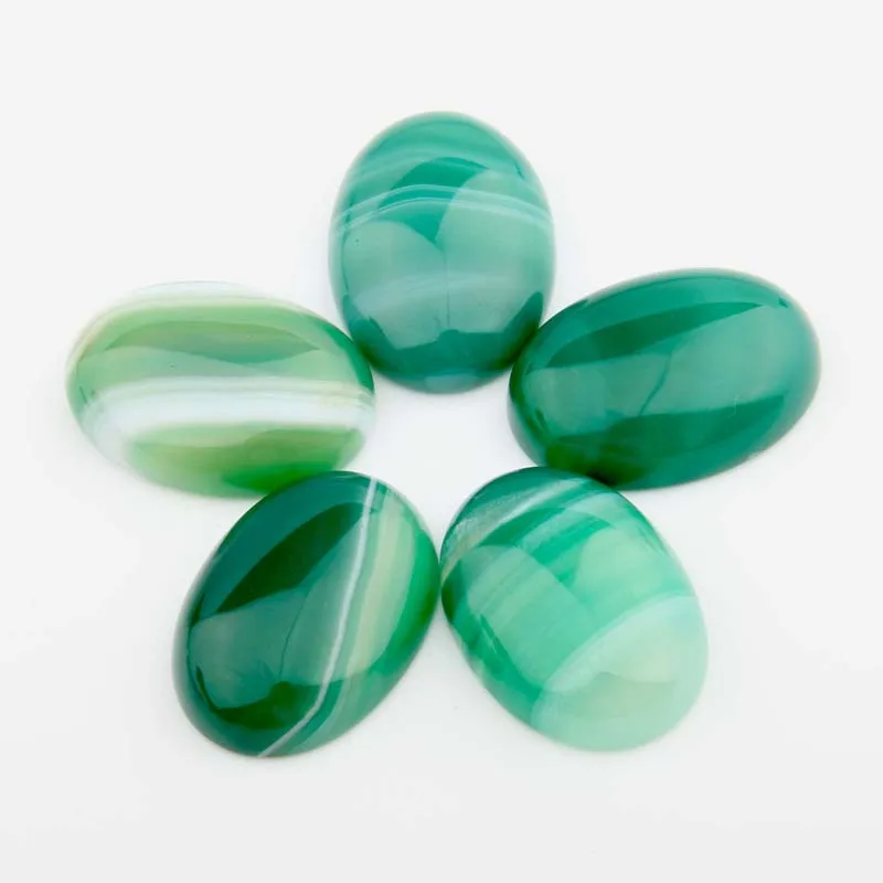5 шт. новые Агатовые Кабошоны в форме яйца полоску без отверстий для изготовления
