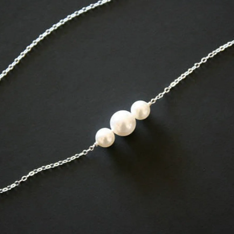 

New Jewelry Simple Single Clavicle Necklace Simulation Pearl Women's Necklace Wholesale Necklace Choker Chain Necklace Women