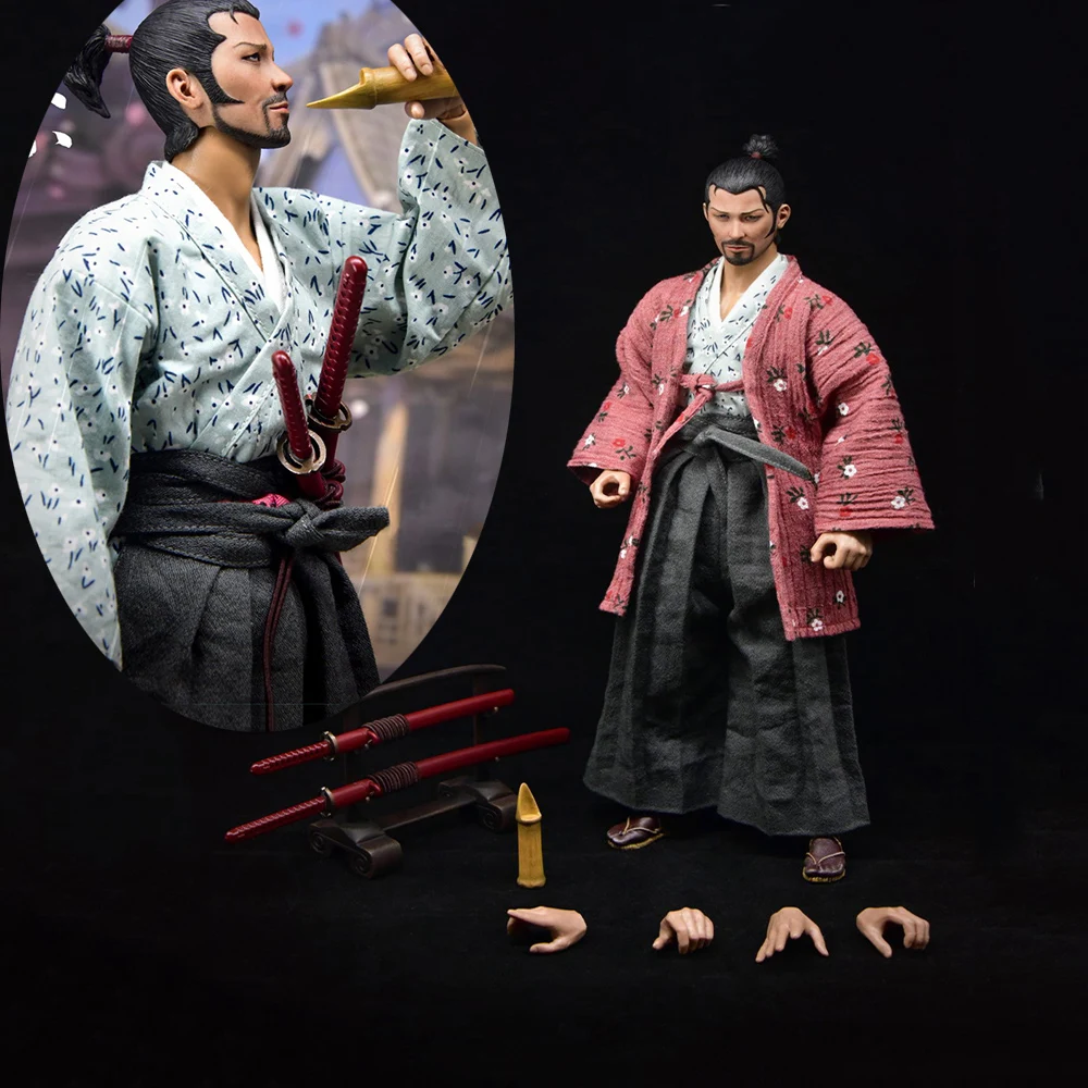 

Для коллекции 1/6 масштаб полный набор японский самурай позиция Тянь Ба одинокий Ронин фигурка модель для фаната праздничный подарок