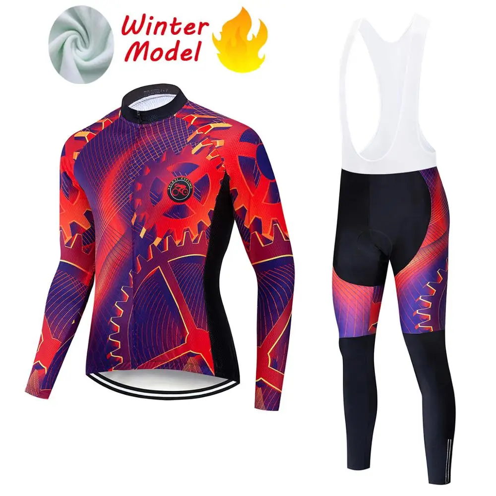 Мужские комплекты зимней одежды для велоспорта 2021 велосипедных трикотажных брюк