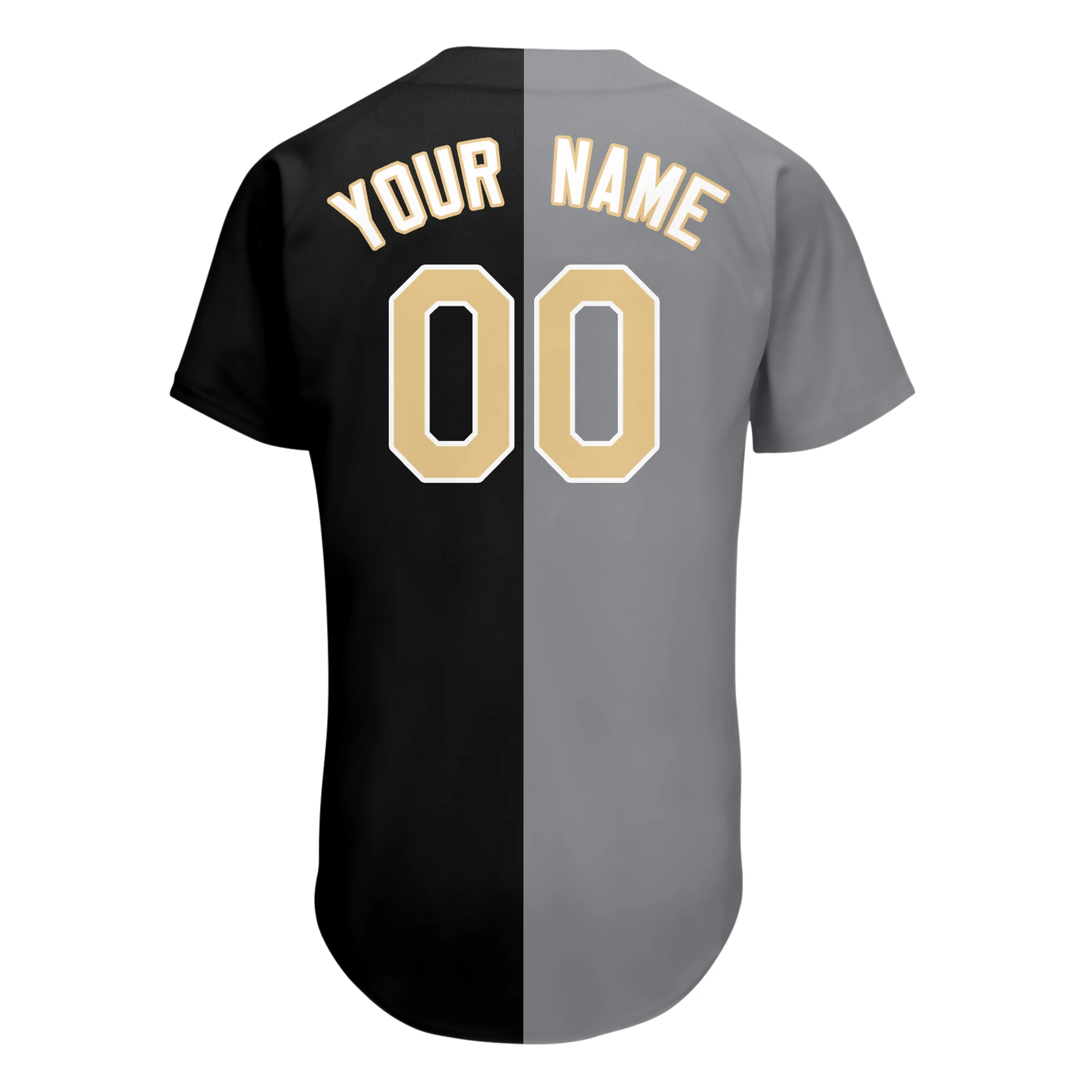 Men/Youth Custom Split Half-buckle Baseball Jersey Print With Team&Player Name Number Add Logo Outdoor Game Sport Shirt