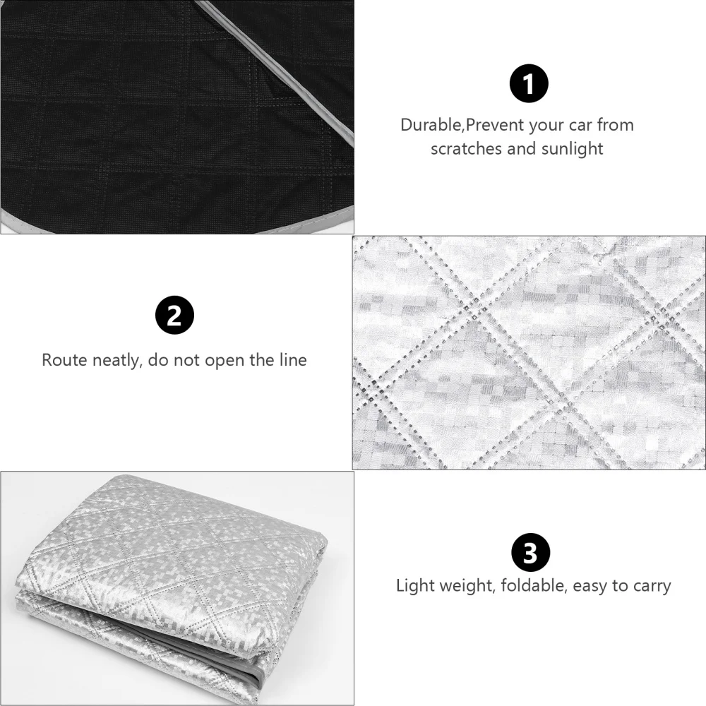 

Car Snow Covers Auto Front Window Shield Aluminum Film Anti Snow Ice Cover