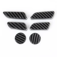 car seat adjust button switch cover stickers for tesla model 3 abs carbon fiber interior decorative sticker styling accessories