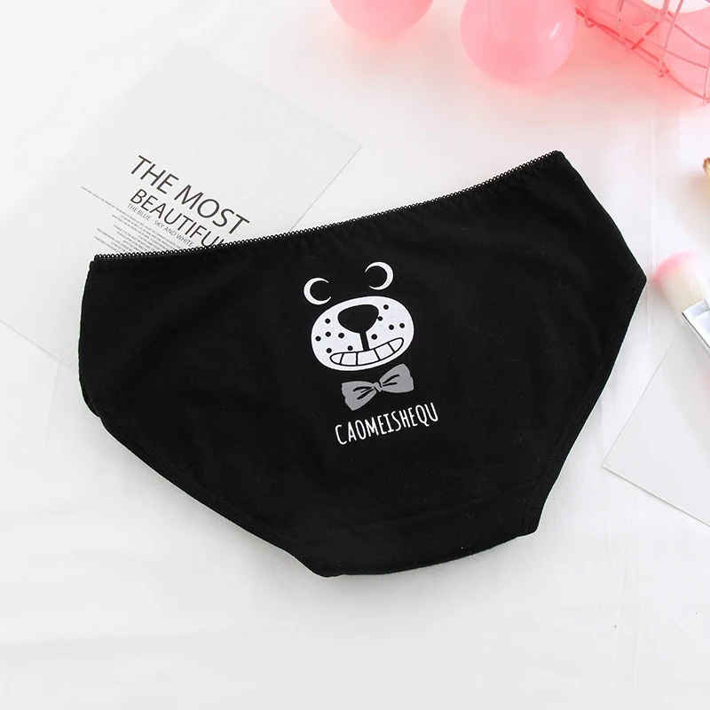 Нижнее белье для девочек с мультяшным рисунком трусы девочек-подростков