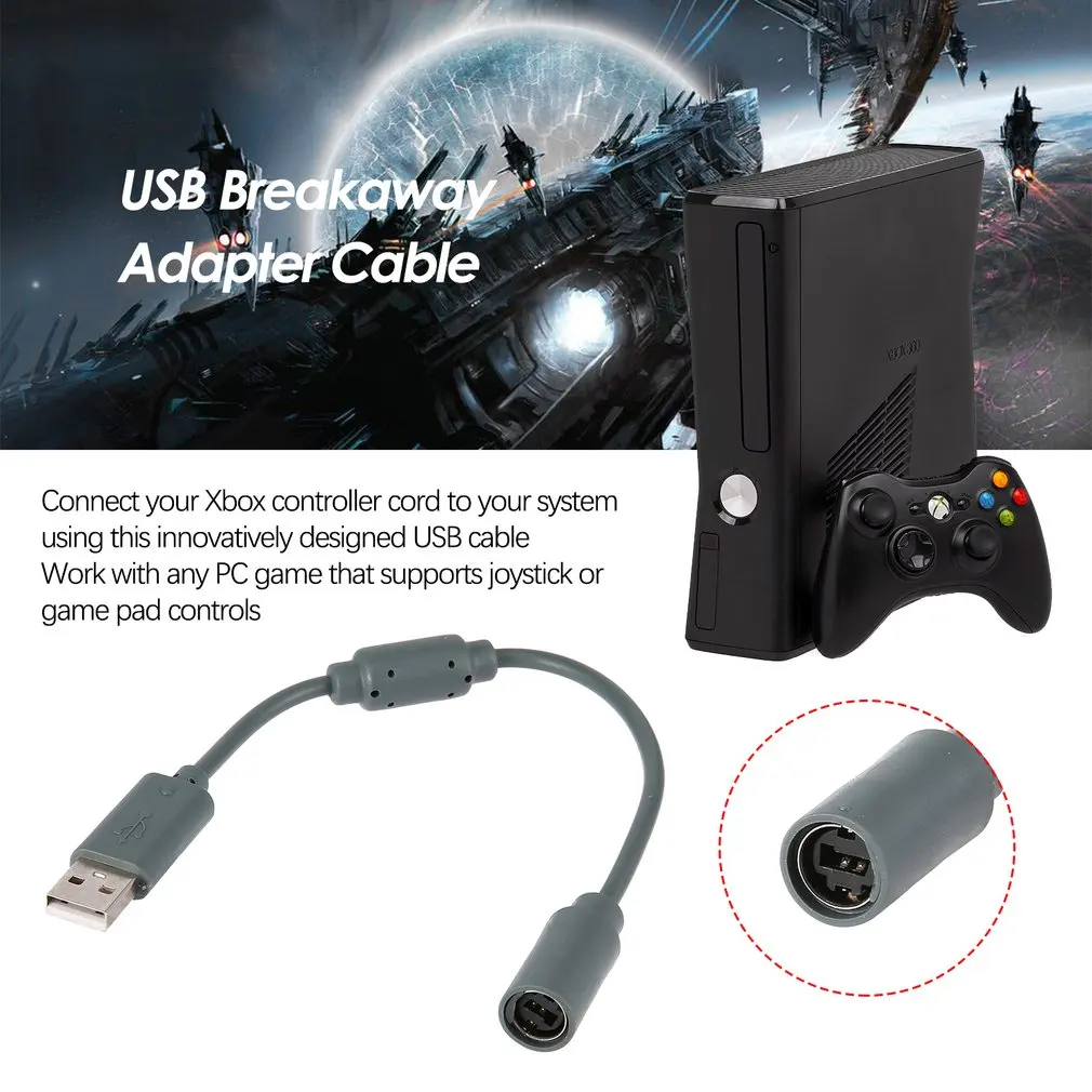 Mayitr 1 шт. 26 см USB конвертер кабель Шнур проводной ПК порт адаптер для Xbox 360