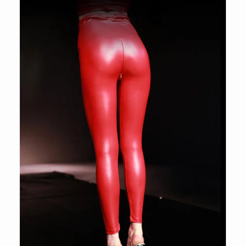 Женские брюки на молнии из искусственной кожи | Женская одежда