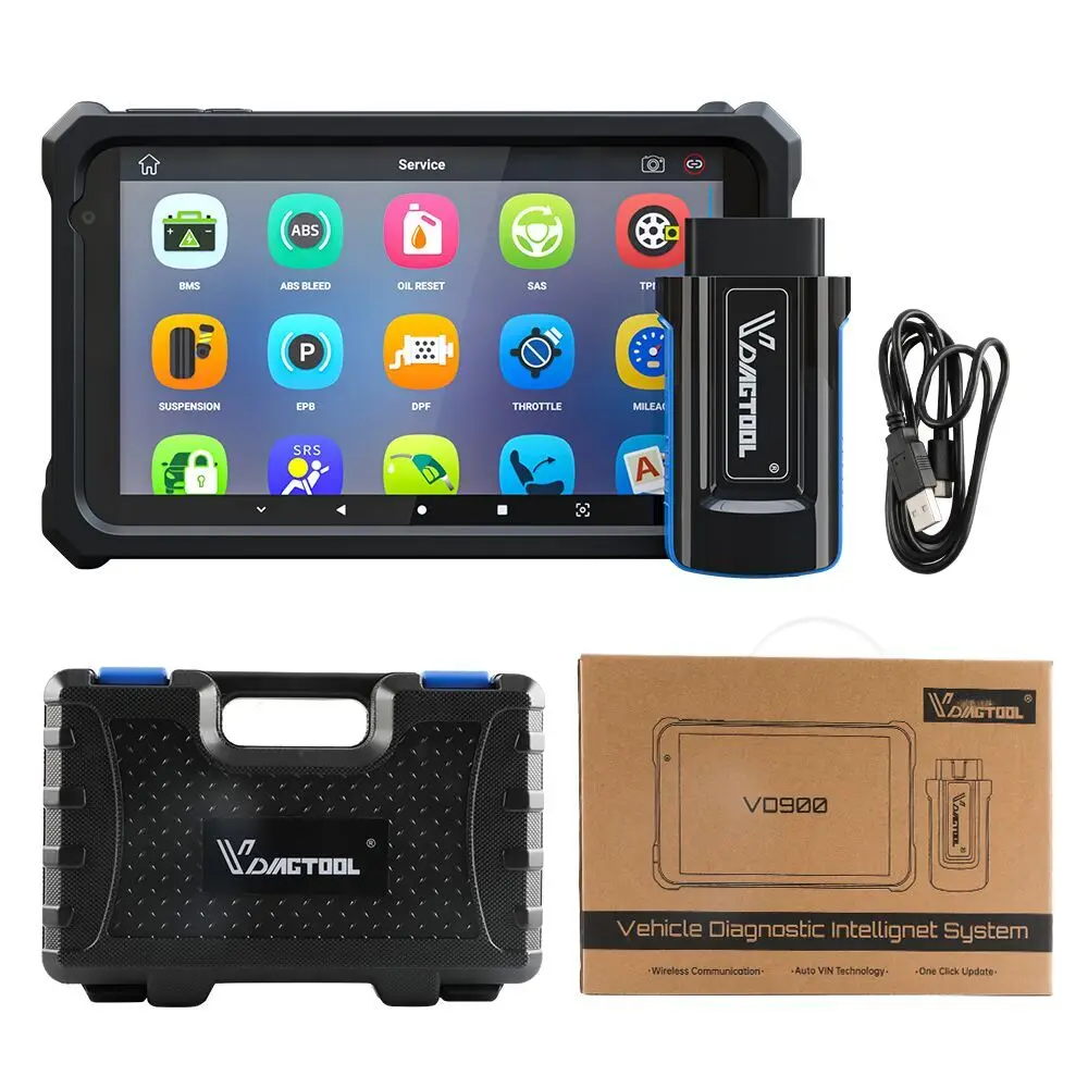 

European Vehicles VDIAGTOOL P80 VD900 Auto Car Full system Diagnostic Tool OBD2 Scanner ABS Airbag DPF Reset Code key Programmer